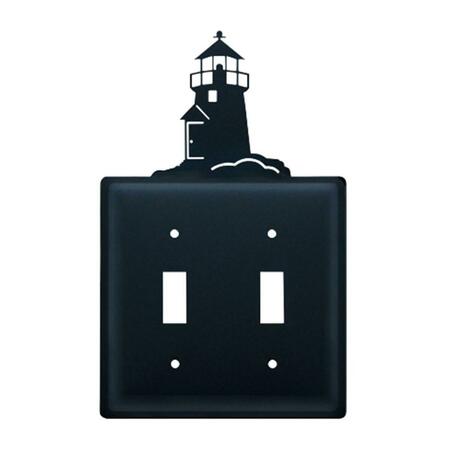 BRIGHTLIGHT Lighthouse Switch Cover Double - Black BR141850